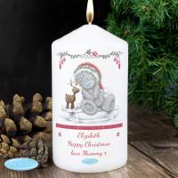 Personalised Me To You Christmas Reindeer Pillar Candle Extra Image 2 Preview